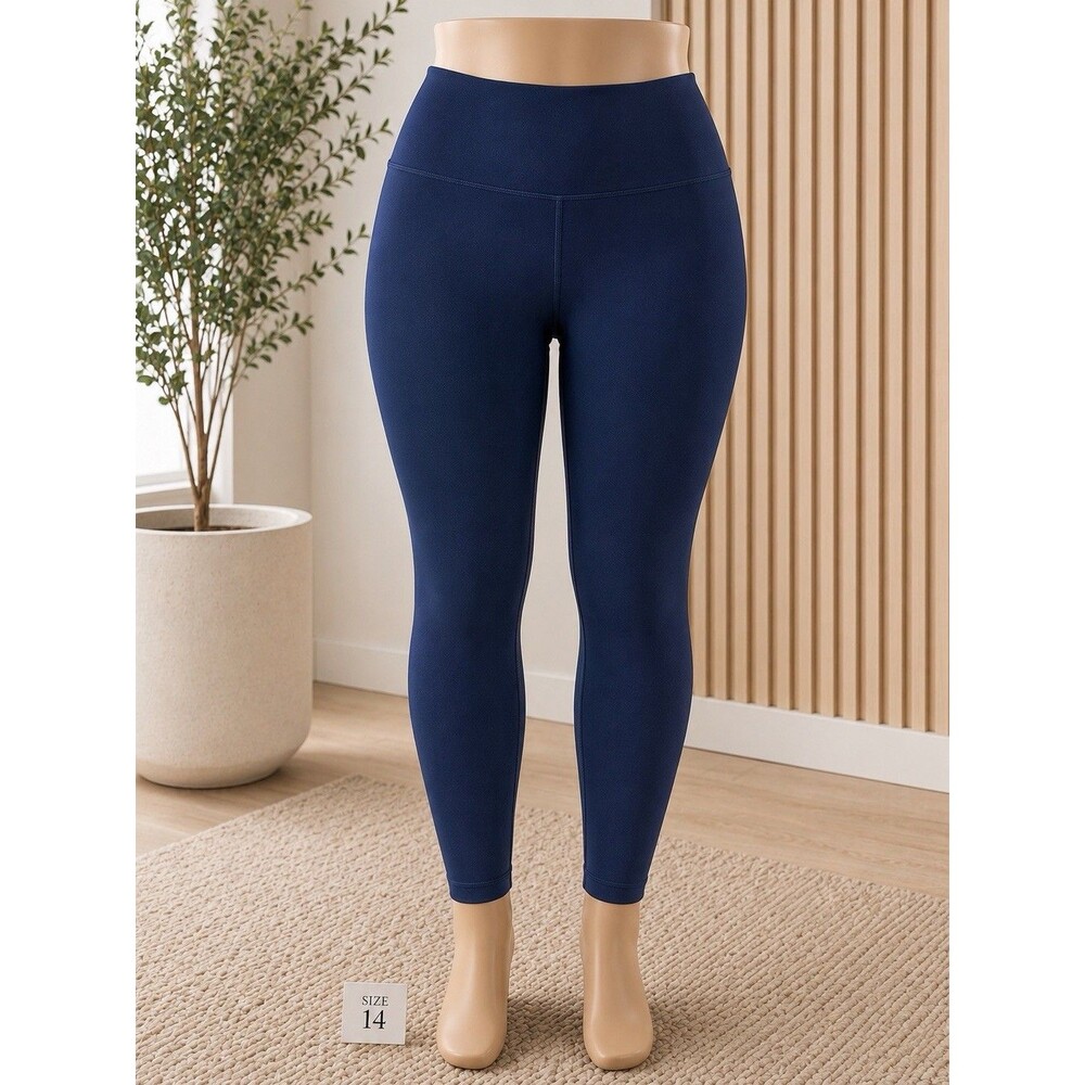Lululemon Women's Navy Solid Ankle Leggings Regular Size 14 MPN LW5CQDS